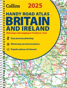 2025 Collins Handy Road Atlas Britain and Ireland: A5 Spiral
