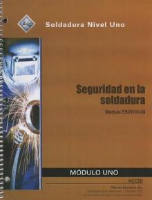 Seguridad En La Soldadura Modulo Uno: Modulo ES29101-09: Soldadura Nivel Uno