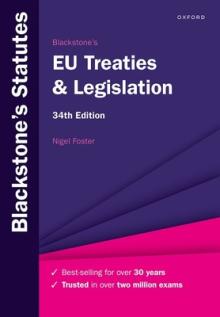 Blackstones Eu Treaties and Legislation 34th Edition