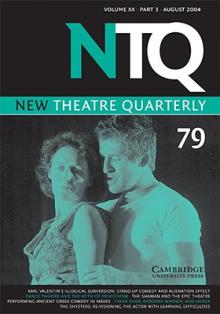 New Theatre Quarterly: Volume XX, Part 3
