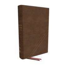 Nkjv, Word Study Reference Bible, Leathersoft, Brown, Red Letter, Thumb Indexed, Comfort Print: 2,000 Keywords That Unlock the Meaning of the Bible