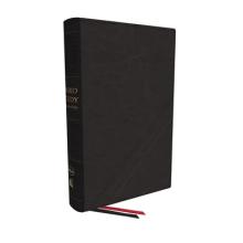 Nkjv, Word Study Reference Bible, Bonded Leather, Black, Red Letter, Thumb Indexed, Comfort Print: 2,000 Keywords That Unlock the Meaning of the Bible