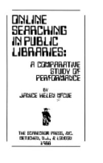 Online Searching in Public Libraries: A Comparative Study of Performance