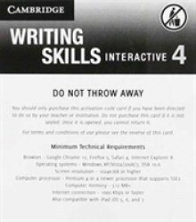 Grammar and Beyond Level 4 Writing Skills Interactive (Standalone for Students) Via Activation Code Card
