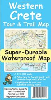 Western Crete Tour & Trail Super-Durable Map