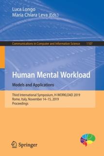 Human Mental Workload: Models and Applications: Third International Symposium, H-Workload 2019, Rome, Italy, November 14-15, 2019, Proceedings