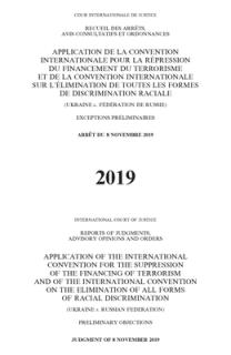 Reports of Judgments, Advisory Opinions and Orders: Application of the International Convention for the Suppression of the Financing of Terrorism and